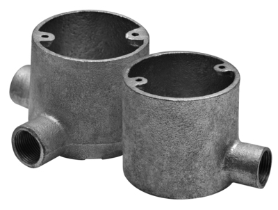 H701-705∅20mm 咀热镀锌玛钢高身司令箱 Circular or Besa Boxes