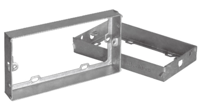 SS421-SS423 暗入牆熱鍍鋅孖位制箱加高圈 Extension Rings for Concealed Switch &amp;Socket Boxes